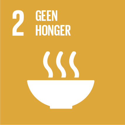SDG 2 Sustainable Development Goal 2 Geen honger in de wereld Doel 2: Beëindig honger, bereik voedselzekerheid en verbeterde voeding en promoot duurzame landbouw