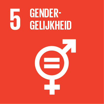SDG 4 Social Development Goal 4 Gendergelijkheid De mate van gelijkheid wordt onder meer afgemeten aan verschil in beloning voor arbeid, arbeidsdeelname en de positie van mannen en vrouwen in bedrijfsleven en bestuur. Een andere specifieke doelstelling binnen deze SDG is het terugdringen van geweld gericht tegen vrouwen. Doel 5: Bereik gendergelijkheid en empowerment voor alle vrouwen en meisjes